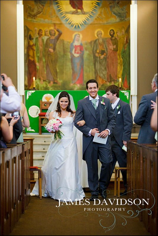 priory hall wedding 020 bride and groom just married