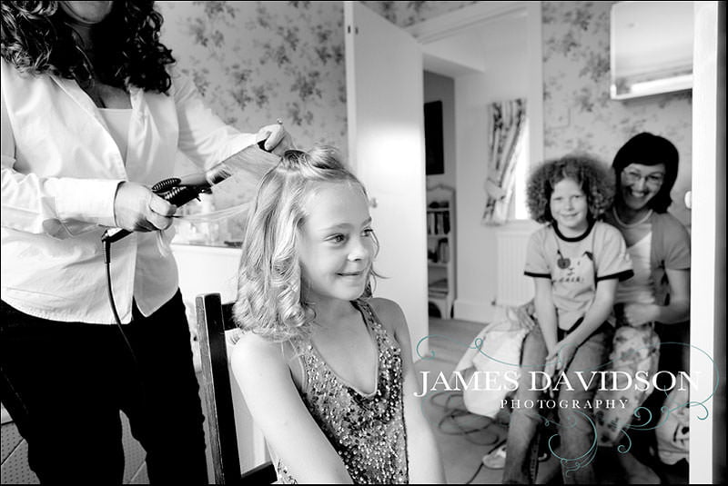 surrey wedding photographer 03 little bridesmaids getting ready